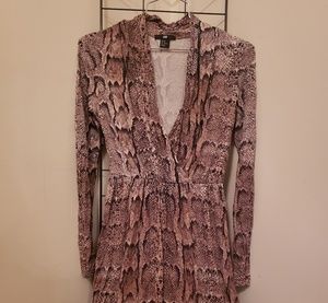 snake print dress